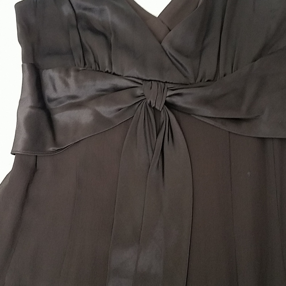 Maggy London🔵 Brown Silk Dress - Picture 4 of 7